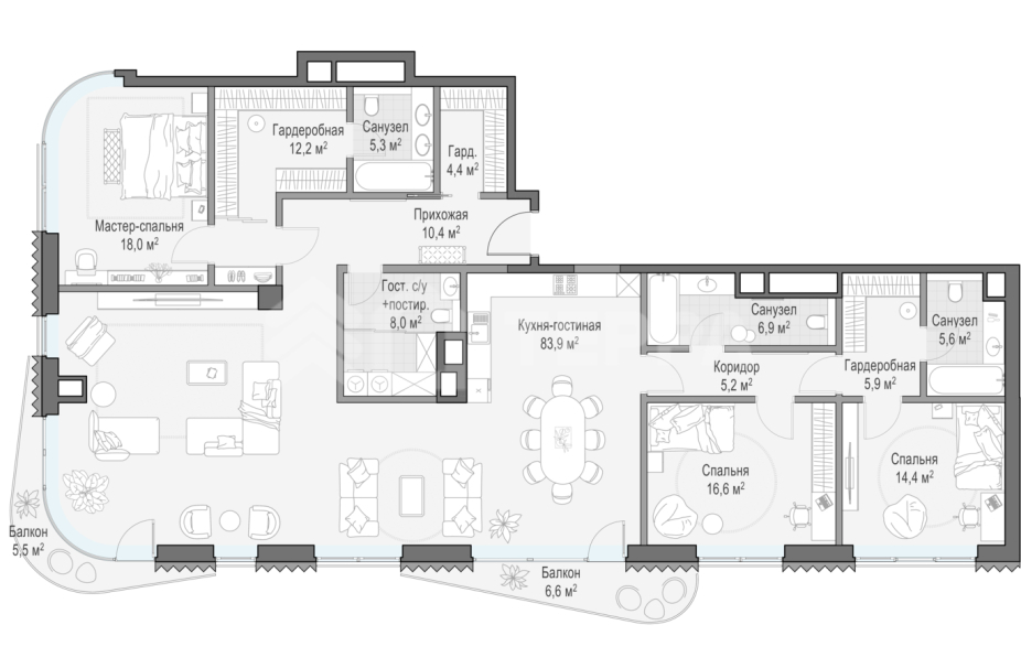 Объект ID 700000006 - Квартира