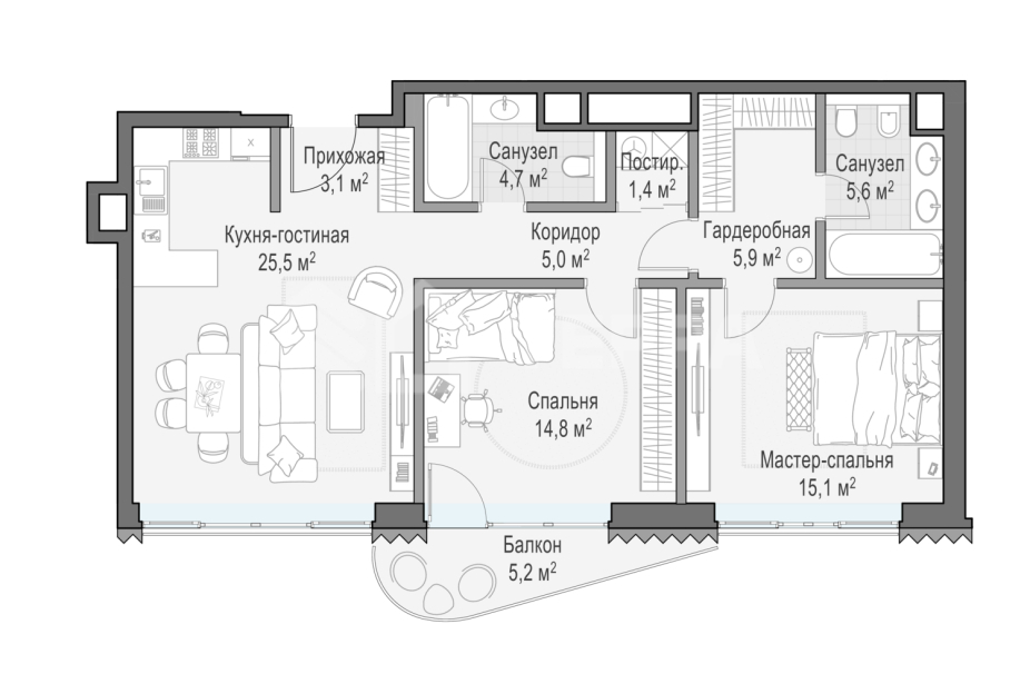 Объект ID 700000004 - Квартира