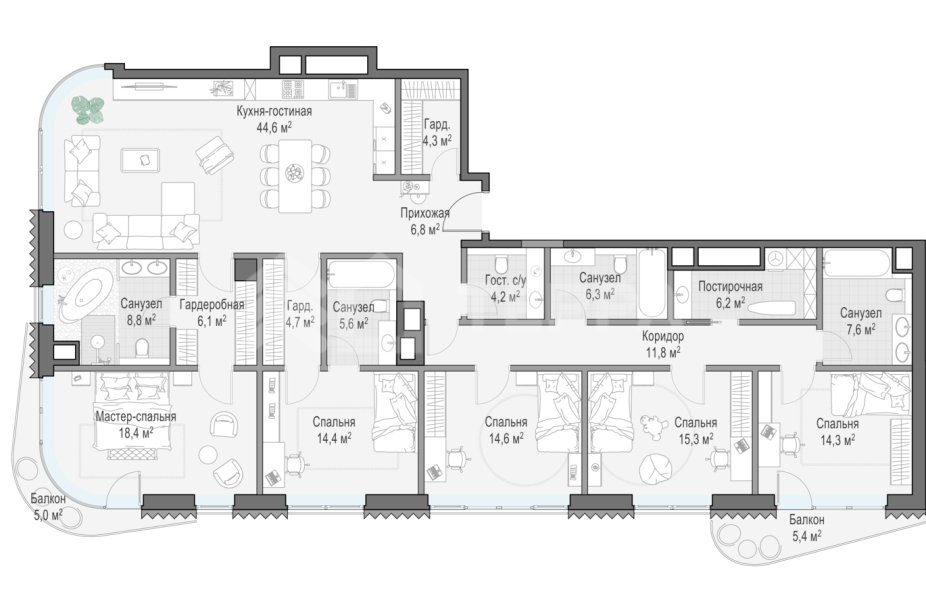 Объект ID 700000005 - Квартира