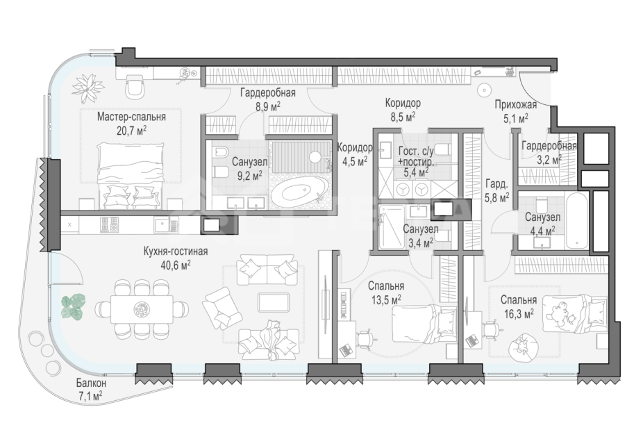 Объект ID 700000044 - Квартира