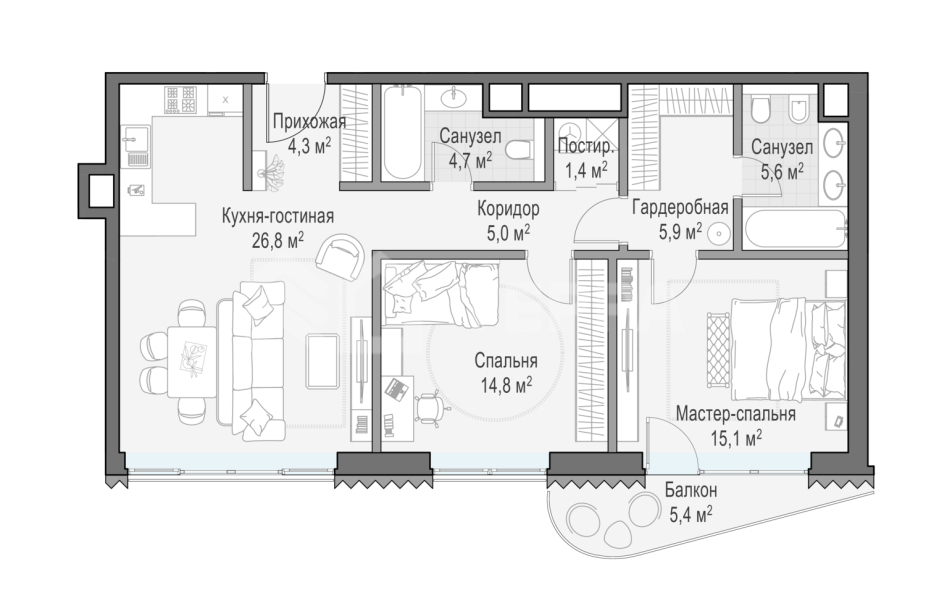 Объект ID 700000024 - Квартира