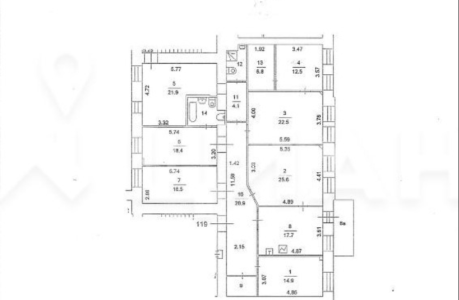 Объект ID 17402 - Квартира